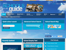 Tablet Screenshot of privateschoolsguide.com